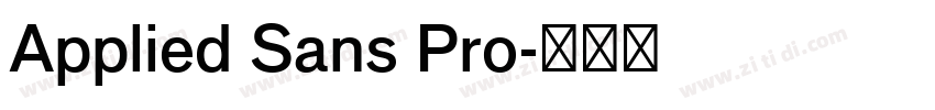 Applied Sans Pro字体转换